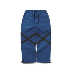 ORIGINAL POT-X REFLECTIVE WIDE TRACK PANTS ASH BLUE