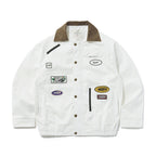 VARIETY PATCH SNAP JACKET WHITE