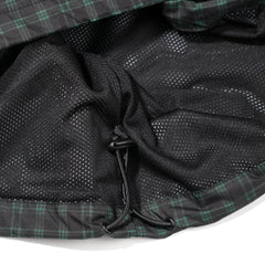 BSRBT SPORTY PULLOVER SNAP JACKET CHECK GREEN