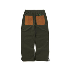 OPEN 4 POCKET WIDE TRACK PANTS DEEP KHAKI / CORDUROY BROWN