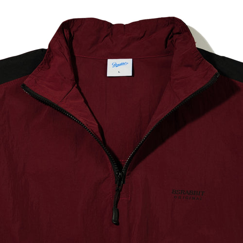 LIGHTWEIGHT ANORAK JACKET BURGUNDY