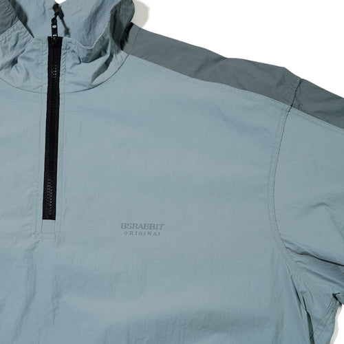 LIGHTWEIGHT ANORAK JACKET CEMENT BLUE