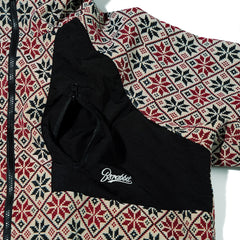 ETHNIC HOODED JACKET BEIGE BLACK