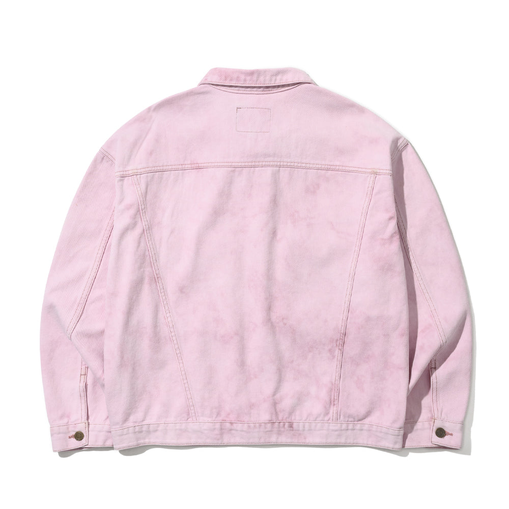 Baby pink denim hot sale jacket for men