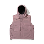 BIG POCKET HOODED VEST INDY PINK