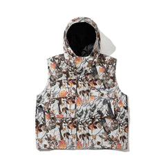 BIG POCKET HOODED VEST REALTREE WHITE