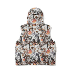 BIG POCKET HOODED VEST REALTREE WHITE