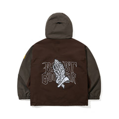 BSRXGOONGEAR PRAYER STORMLITE JACKET DARK BROWN