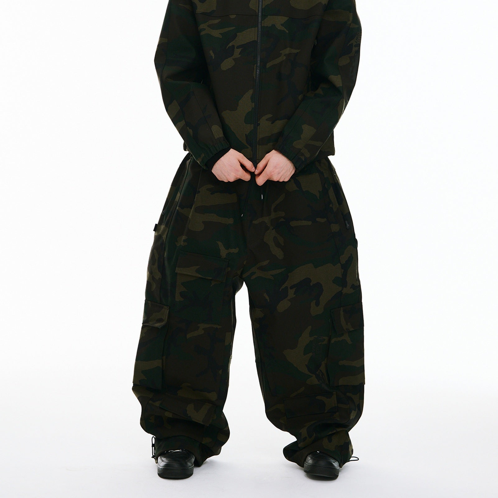 2526FW BSRABBIT 5Cargo 3L Super Wide Ventilation Pants Woodland Camo