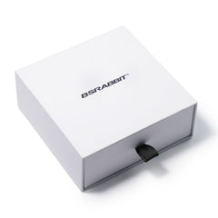 Raw Edge Snap Belt White