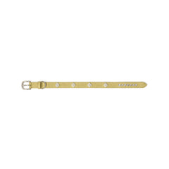 Signature Rivet Vegan Leather Dog Collar Olive
