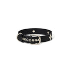 Signature Rivet Vegan Leather Dog Collar Black