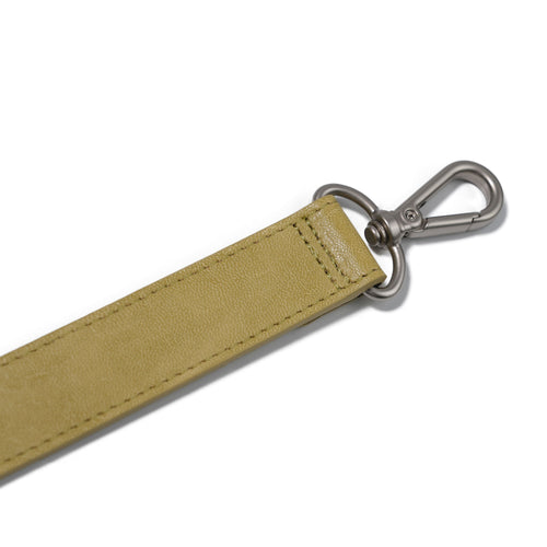 Signature Rivet Vegan Leather Dog Leash Olive