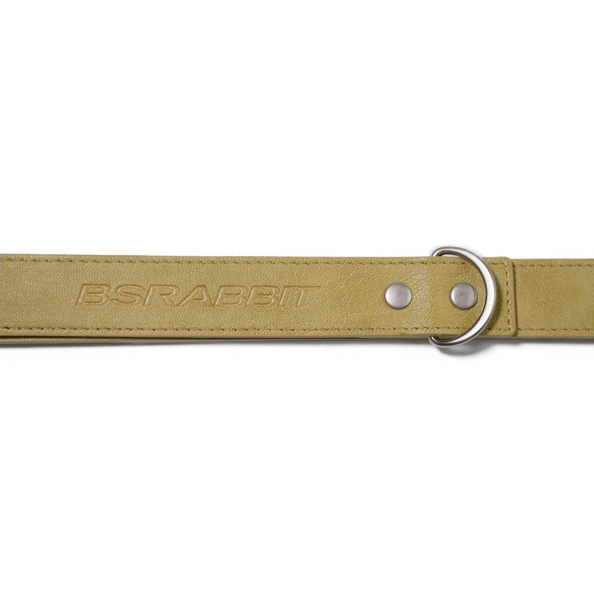 26SS Pawfect Pals Signature Rivet Vegan Leather Dog Leash Olive