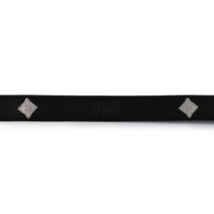Signature Rivet Vegan Leather Dog Leash Black