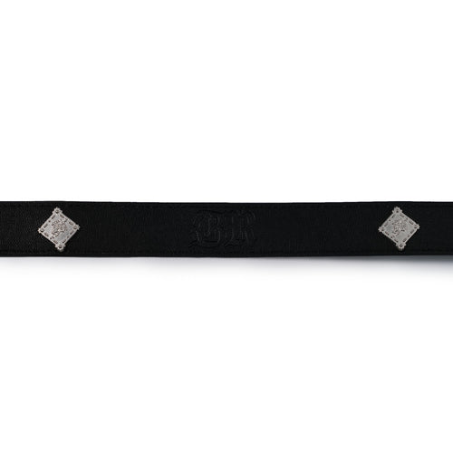 Signature Rivet Vegan Leather Dog Leash Black
