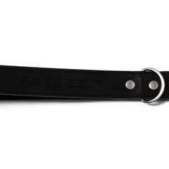 Signature Rivet Vegan Leather Dog Leash Black