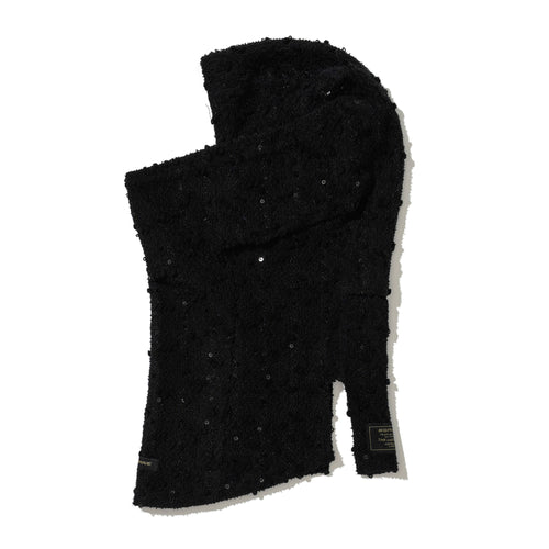 Spangle Lace Balaclava Black