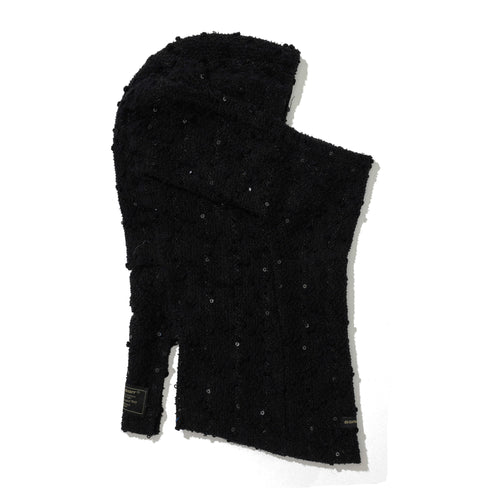 Spangle Lace Balaclava Black