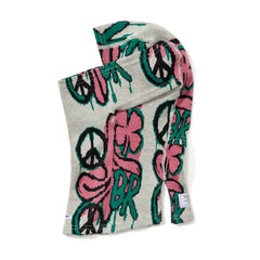Peace Br Jacquard Balaclava White