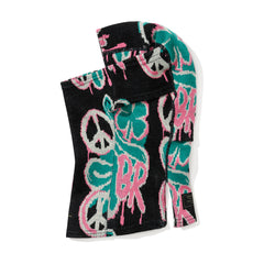 Peace Br Jacquard Balaclava Black