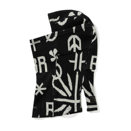 Br Jacquard Balaclava Black