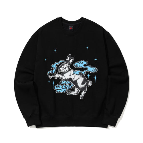 Smoking Rabbit Crewneck Black