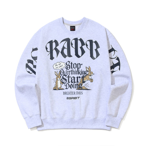 Stop Overthinking Crewneck Heather Gray