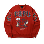 Stop Overthinking Crewneck Dark Red