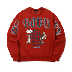 Stop Overthinking Crewneck Dark Red