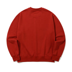 Stop Overthinking Crewneck Dark Red