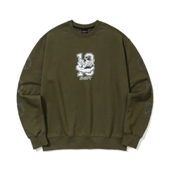 Bsr Peace Logo Crewneck Khaki