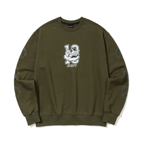 Bsr Peace Logo Crewneck Khaki