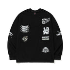 Multi Logo Long Sleeve Black