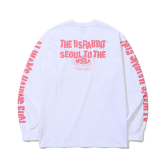 Awhf Back Print Long Sleeve White