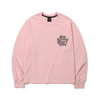 Stop Overthinking Back Print Long Sleeve Baby Pink