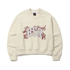 Bsr Classic  Henry Neck Sweatshirt Ivory
