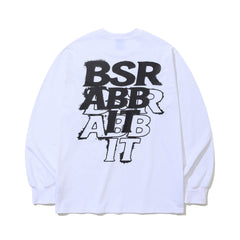 Sprayed Logo Long Sleeve White