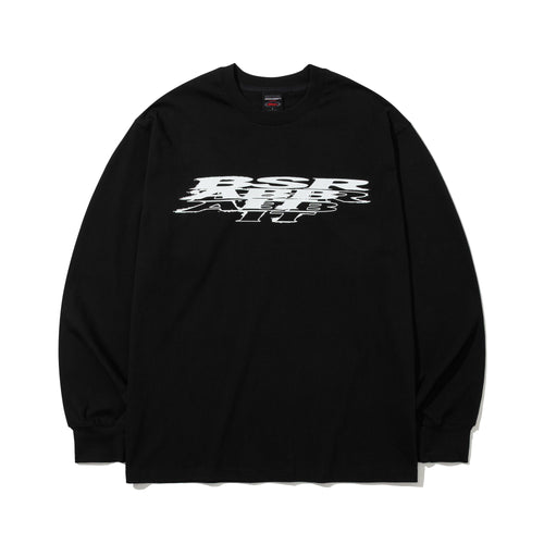 Sprayed Logo Long Sleeve Black