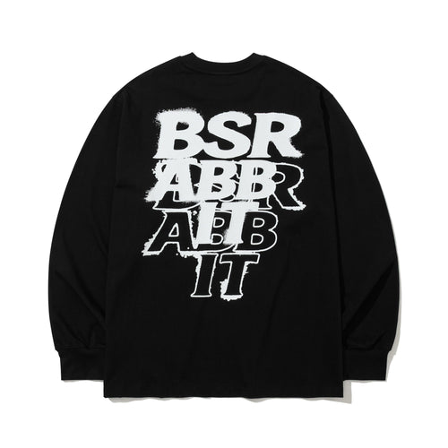 Sprayed Logo Long Sleeve Black