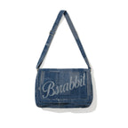 Patchwork Flap Denim Big Cross Bag Indigo