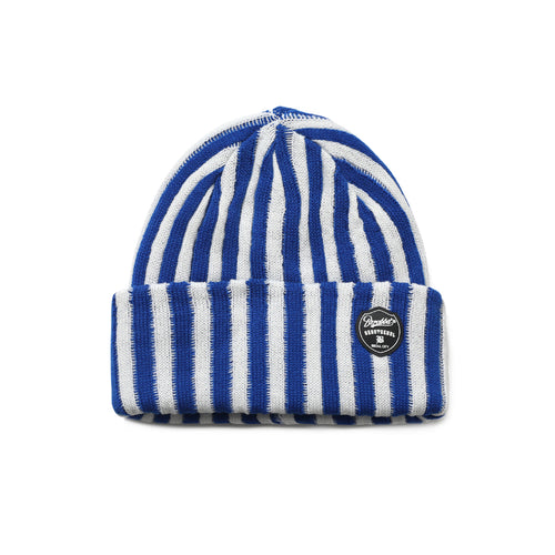 STRIPE BEANIE BLUE