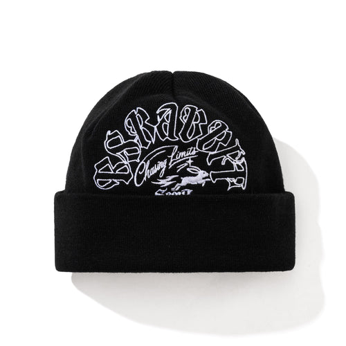 Br Double Sided Artwork Beanie Black