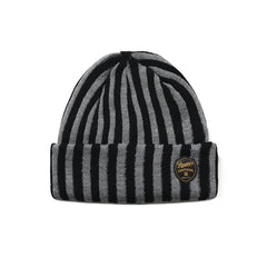 STRIPE BEANIE GRAY