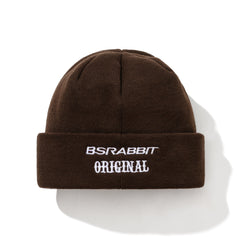 Br Double Sided Artwork Beanie Dark Brown