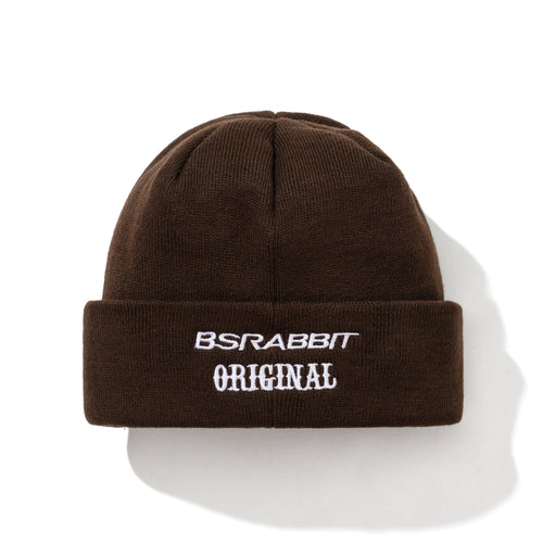 Br Double Sided Artwork Beanie Dark Brown