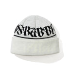 Logo Pattern Beanie White