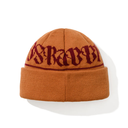 Logo Pattern Beanie Orange