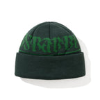 Logo Pattern Beanie Green