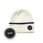 CIRCLE LINE BEANIE WHITE